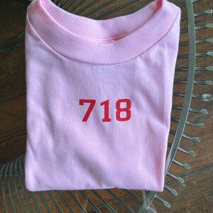 New 718 pink tee size 3T